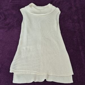 Stylus Sleeveless Ribbed Cowlneck Knit Dress
